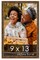 Photo Size Textured Gold Picture Frame - UV Acrylic, Foam Board Backing, Hanging Hardware